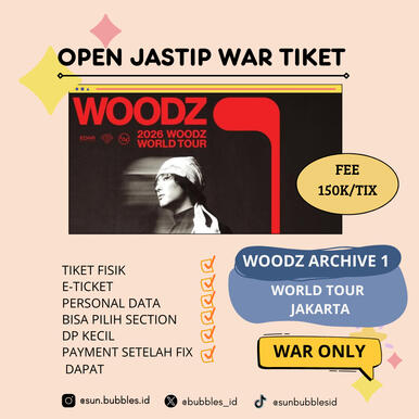 OPEN JASTIP WOODZ 2026 WORLD TOUR IN JAKARTA