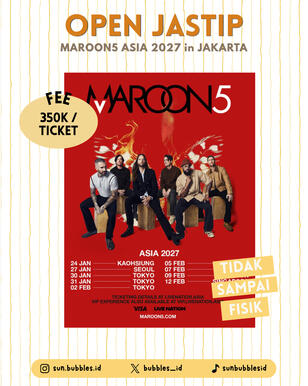 OPEN JASTIP MAROON5 IN JAKARTA